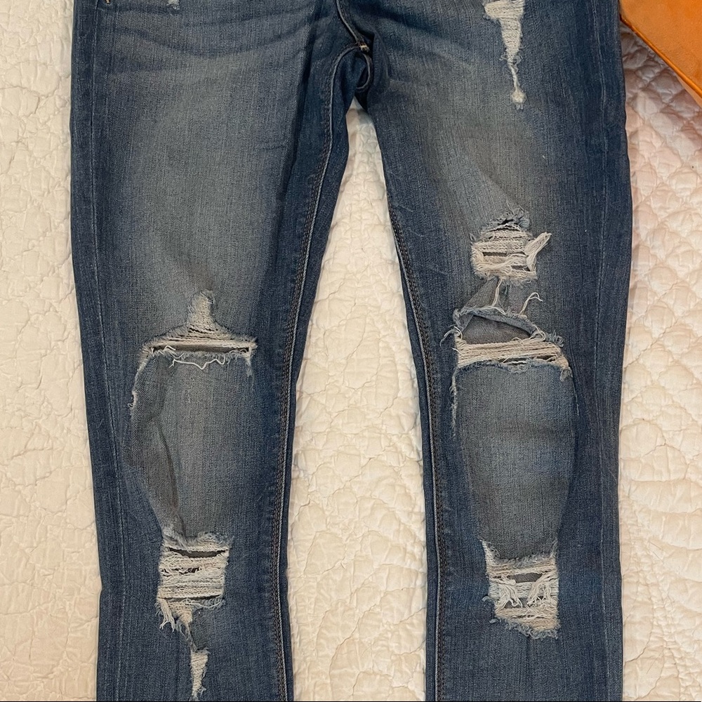 Express Stretch+ Performance Distressed Mid-Rise … - image 7